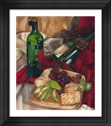 Framed Jennifer&#39;s Wine Indulgence I Print