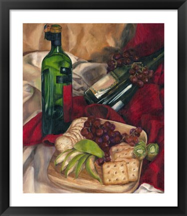 Framed Jennifer&#39;s Wine Indulgence I Print