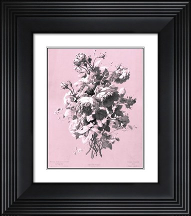 Framed Roses on Pink Print