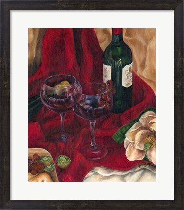 Framed Jennifer&#39;s Wine Indulgence II Print