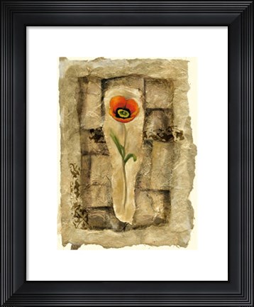 Framed Gilded Poppy I Print