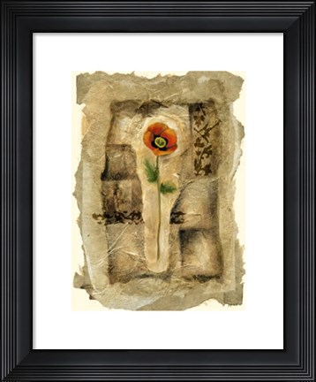Framed Gilded Poppy II Print