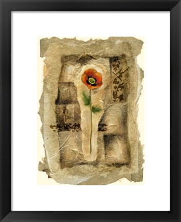 Framed Gilded Poppy II Print