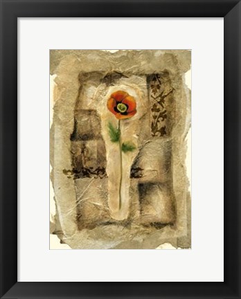 Framed Gilded Poppy II Print