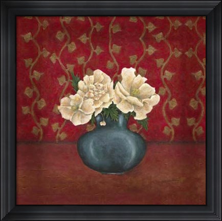 Framed Titian Flowers I Print