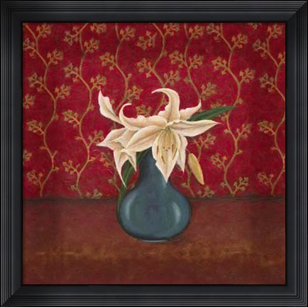 Framed Titian Flowers II Print