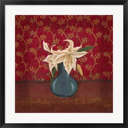 Framed Titian Flowers II Print