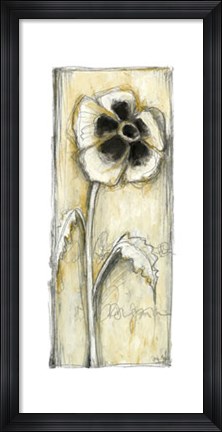 Framed Elongated Kinetic Blooms I Print