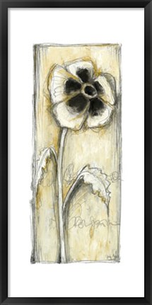 Framed Elongated Kinetic Blooms I Print