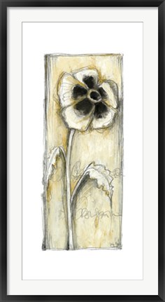Framed Elongated Kinetic Blooms I Print