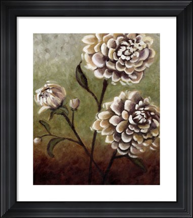 Framed Eastern Dahlias I Print