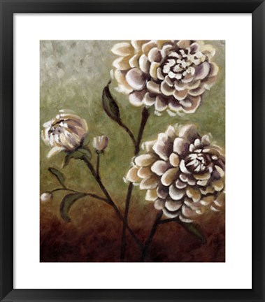 Framed Eastern Dahlias I Print