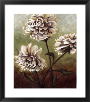 Framed Eastern Dahlias II Print