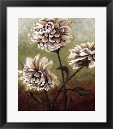 Framed Eastern Dahlias II Print