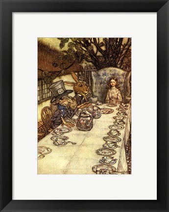 Framed Mad Tea Party Print
