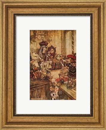 Framed Who Stole The Tarts Print