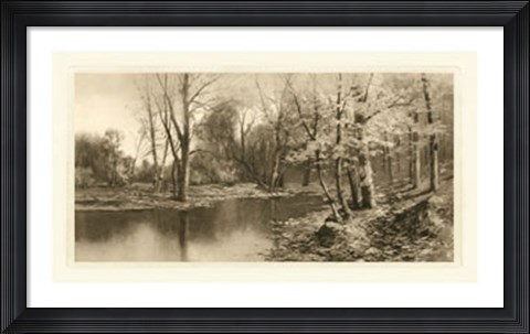 Framed Tranquil Riverscape I Print