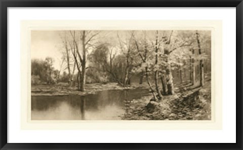 Framed Tranquil Riverscape I Print