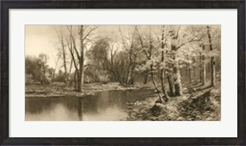 Framed Tranquil Riverscape I Print