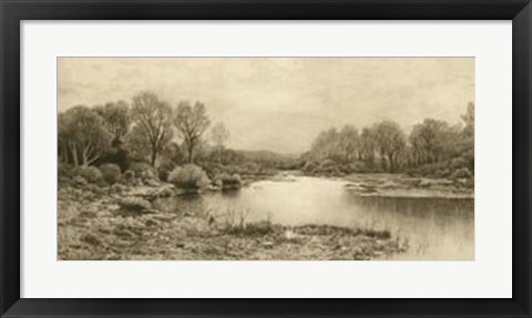 Framed Tranquil Riverscape IV Print