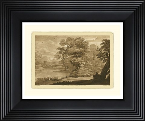 Framed Pastoral Landscape II Print