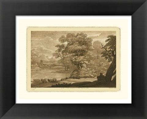 Framed Pastoral Landscape II Print