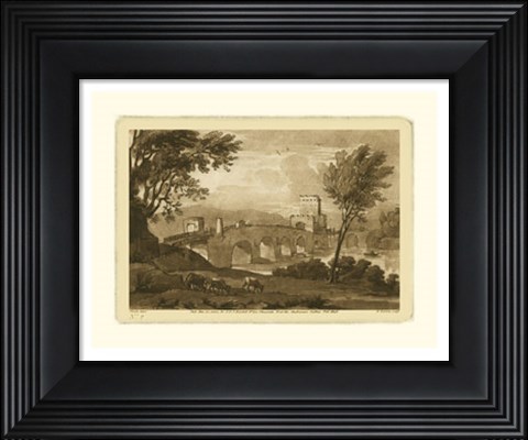 Framed Pastoral Landscape III Print