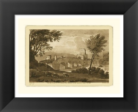 Framed Pastoral Landscape III Print