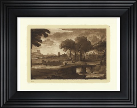 Framed Pastoral Landscape IV Print