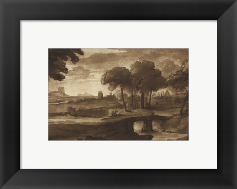 Framed Pastoral Landscape IV Print