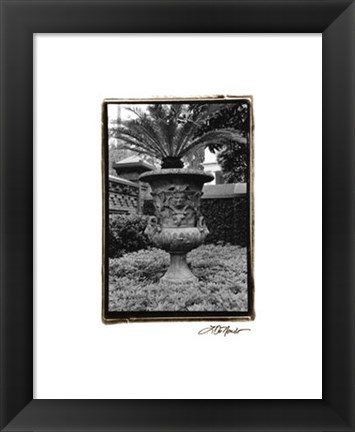 Framed Garden Urn Print