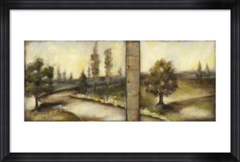 Framed Misty Sunrise I Print