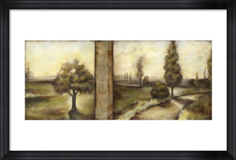 Framed Misty Sunrise II Print