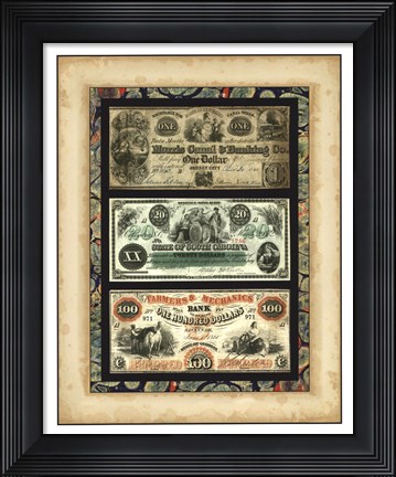 Framed Money, Money, Money III Print