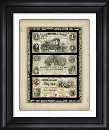 Framed Money, Money, Money V Print