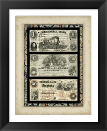 Framed Money, Money, Money V Print