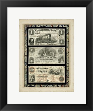 Framed Money, Money, Money V Print