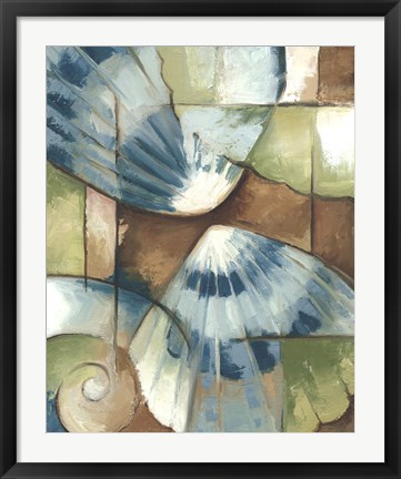 Framed Shell Collage II Print