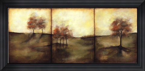 Framed Autumnal Meadow I Print