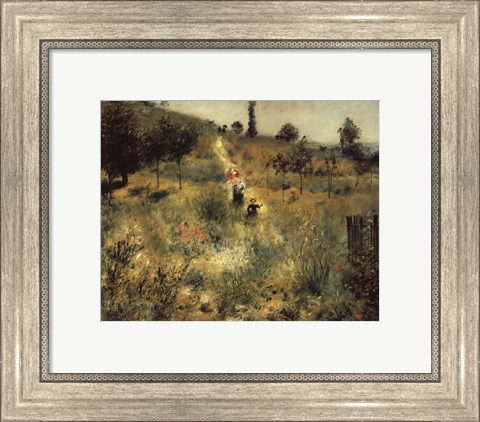 Framed Path through the Long Grass Print