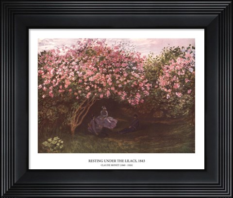 Framed Resting under the Lilacs Print