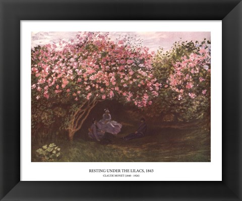 Framed Resting under the Lilacs Print