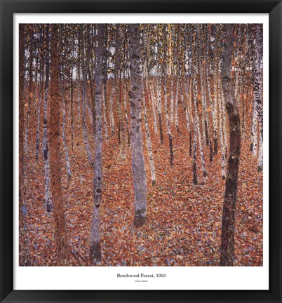 Framed Beechwood Forest, c.1903 Print