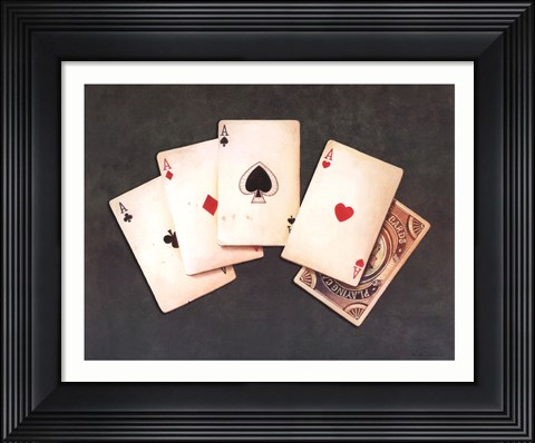 Framed Four of a Kind Print