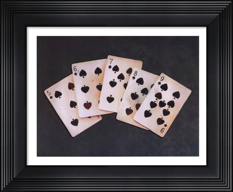 Framed Straight Flush Print