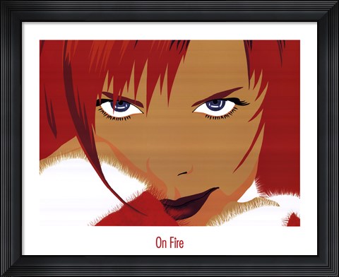 Framed On Fire Print