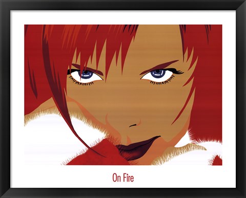 Framed On Fire Print
