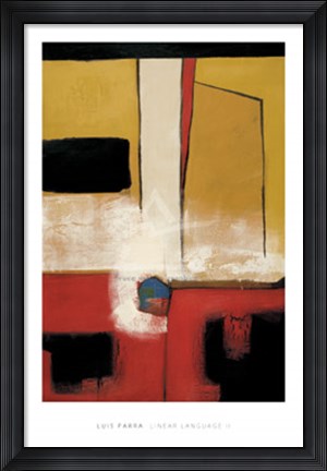 Framed Linear Language II Print