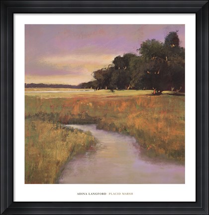 Framed Placid Marsh Print