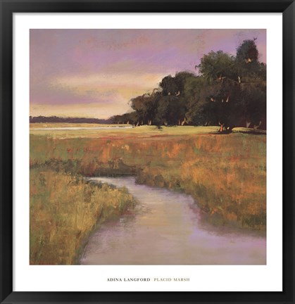 Framed Placid Marsh Print